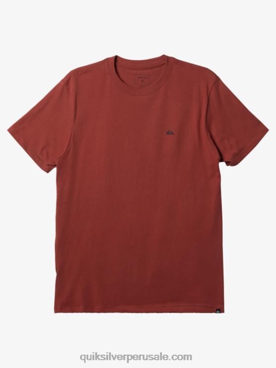 Quiksilver N8LNT115 hombres Marsala camiseta mw con logo pequeño