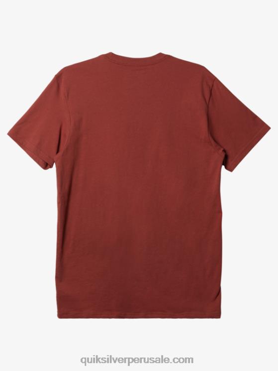 Quiksilver N8LNT115 hombres Marsala camiseta mw con logo pequeño