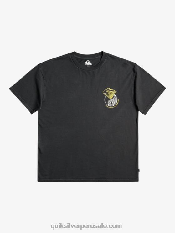 Quiksilver N8LNT1167 hombres negro ahí fuera camiseta