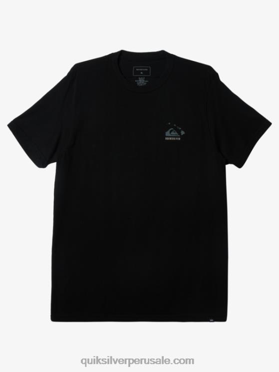 Quiksilver N8LNT116 hombres negro camiseta de superviviente de hawaii