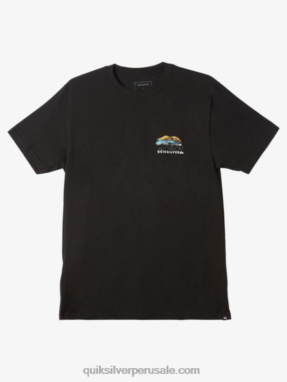 Quiksilver N8LNT1184 hombres negro camiseta sol de california