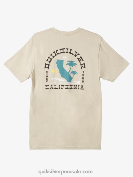 Quiksilver N8LNT1228 hombres plaza topo camiseta icónica del oeste de california