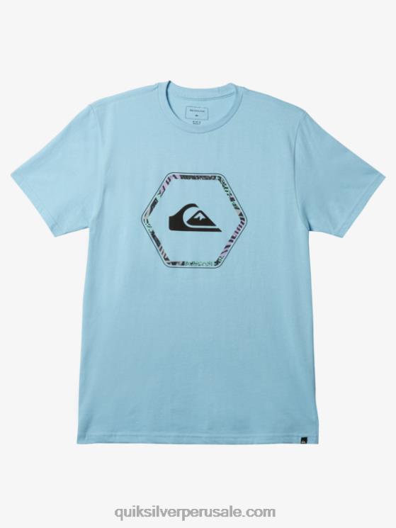 Quiksilver N8LNT1236 hombres cielo azul camiseta en formas