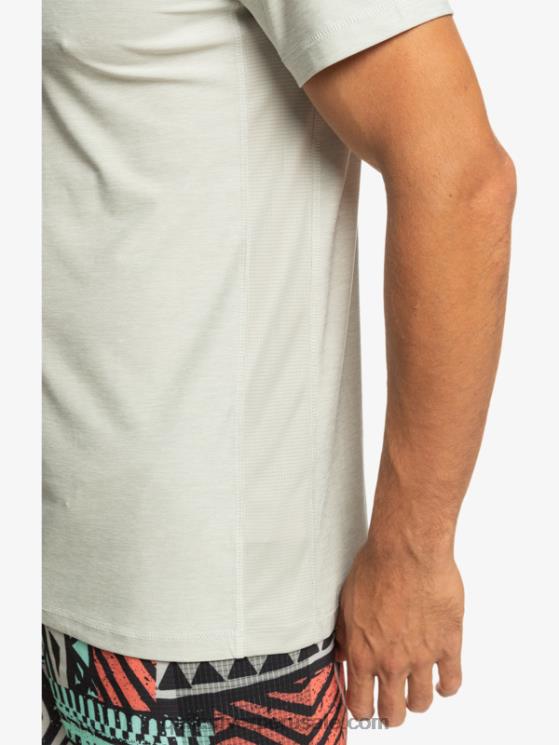 Quiksilver N8LNT1329 hombres brezo gris violeta camiseta corredor de la costa