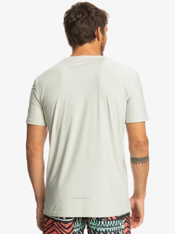 Quiksilver N8LNT1329 hombres brezo gris violeta camiseta corredor de la costa