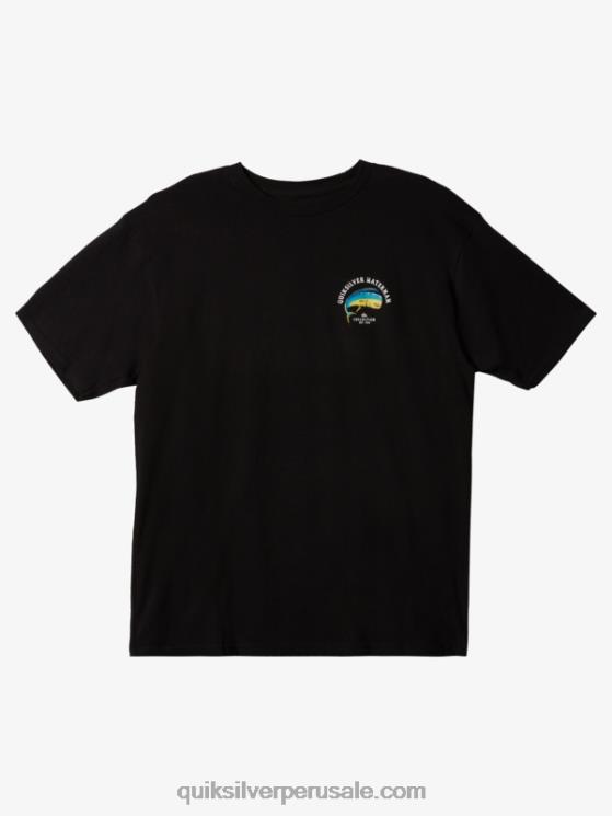 Quiksilver N8LNT1341 hombres negro tensión de waterman en la camiseta