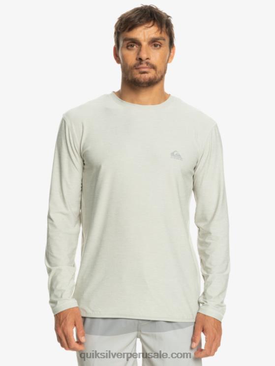 Quiksilver N8LNT1347 hombres brezo gris violeta camiseta de manga larga de corredor de la costa