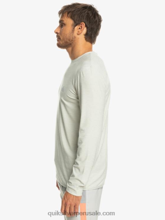 Quiksilver N8LNT1347 hombres brezo gris violeta camiseta de manga larga de corredor de la costa