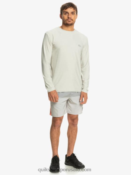 Quiksilver N8LNT1347 hombres brezo gris violeta camiseta de manga larga de corredor de la costa