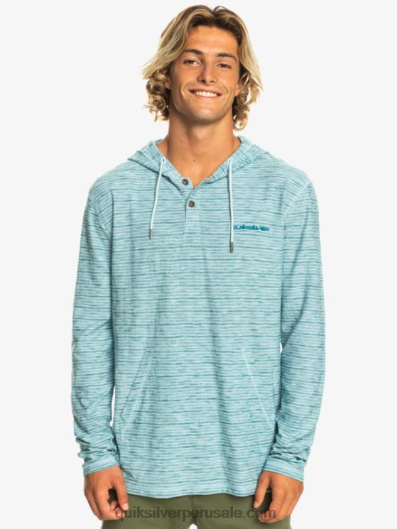 Quiksilver N8LNT1354 hombres kentin celestial camiseta de manga larga con capucha