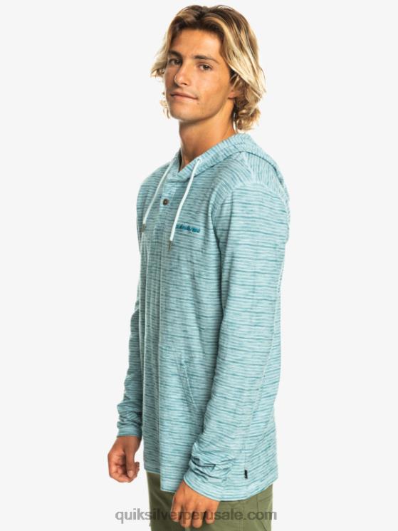Quiksilver N8LNT1354 hombres kentin celestial camiseta de manga larga con capucha