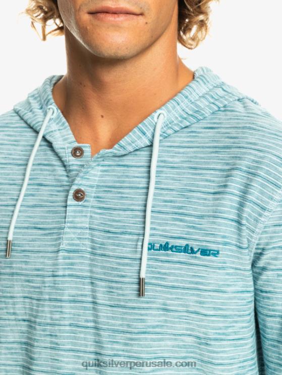 Quiksilver N8LNT1354 hombres kentin celestial camiseta de manga larga con capucha