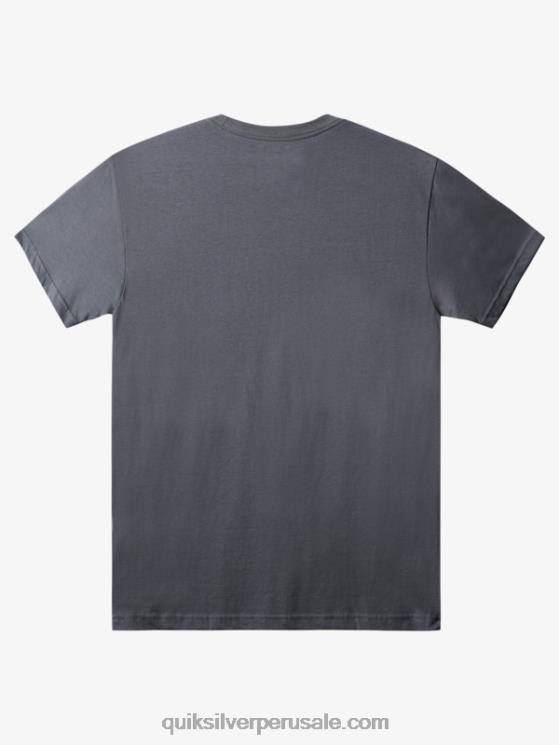 Quiksilver N8LNT1386 hombres puerta de Hierro camiseta con logo de comp