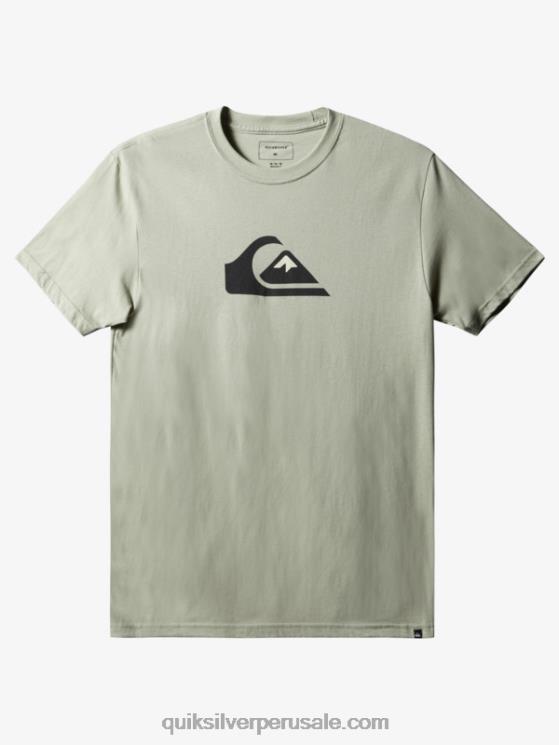 Quiksilver N8LNT1387 hombres salvia del desierto camiseta con logo de comp