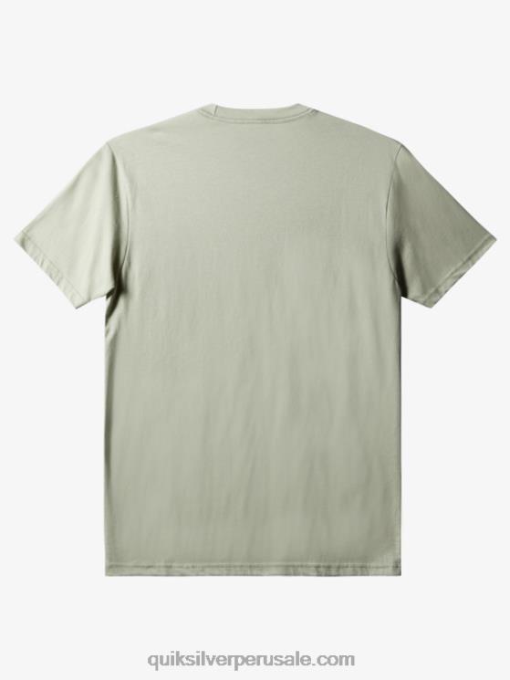 Quiksilver N8LNT1387 hombres salvia del desierto camiseta con logo de comp