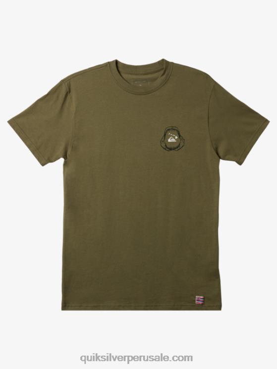 Quiksilver N8LNT1422 hombres trébol de cuatro hojas hawaii gran mordida camiseta