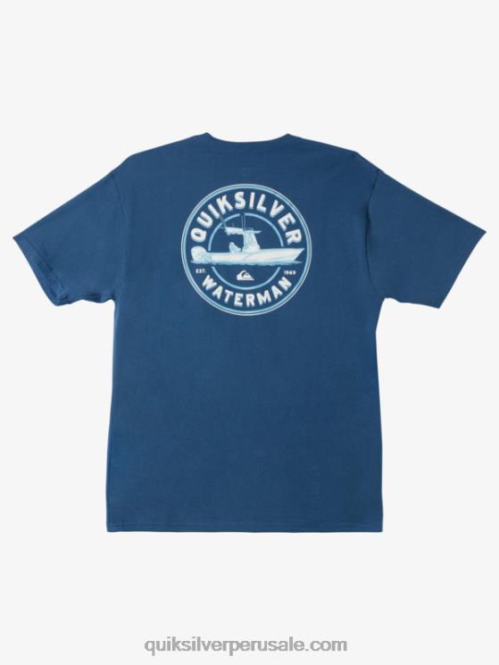 Quiksilver N8LNT1482 hombres alférez azul camiseta fuera de borda qs waterman