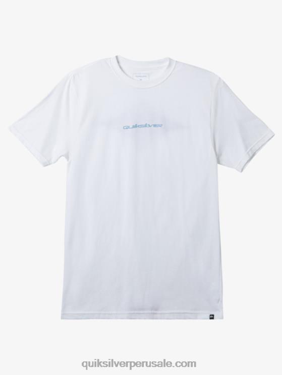 Quiksilver N8LNT162 hombres blanco camiseta omni diamante