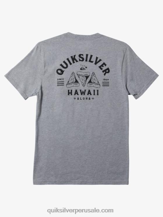 Quiksilver N8LNT163 hombres brezo atlético camiseta hawaii diente de afeitar