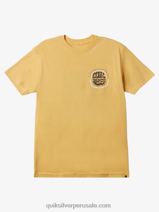 Quiksilver N8LNT1640 hombres ocre camiseta de milla alta