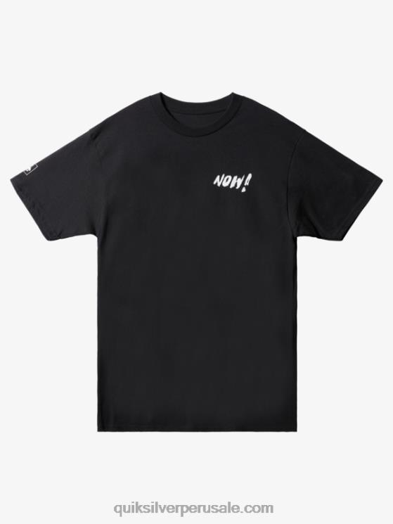 Quiksilver N8LNT1655 hombres negro natas ahora camiseta