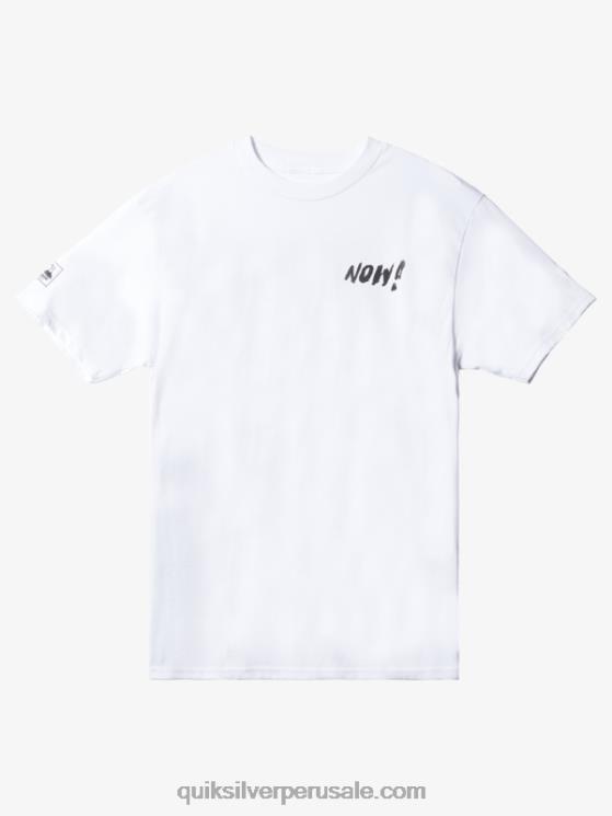 Quiksilver N8LNT1656 hombres blanco natas ahora camiseta