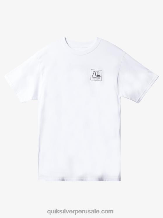Quiksilver N8LNT1658 hombres blanco natas acción ahora camiseta