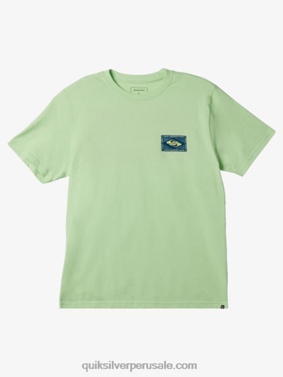 Quiksilver N8LNT178 hombres paraíso verde camiseta vibrante