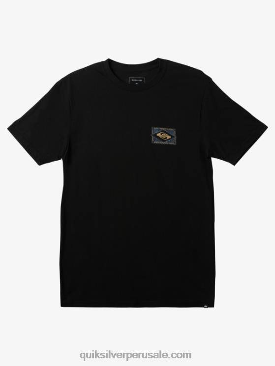 Quiksilver N8LNT180 hombres negro camiseta vibrante