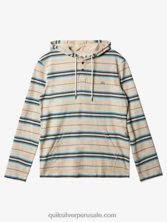 Quiksilver N8LNT1863 hombres última oportunidad de abedul última oportunidad camiseta de manga larga con capucha