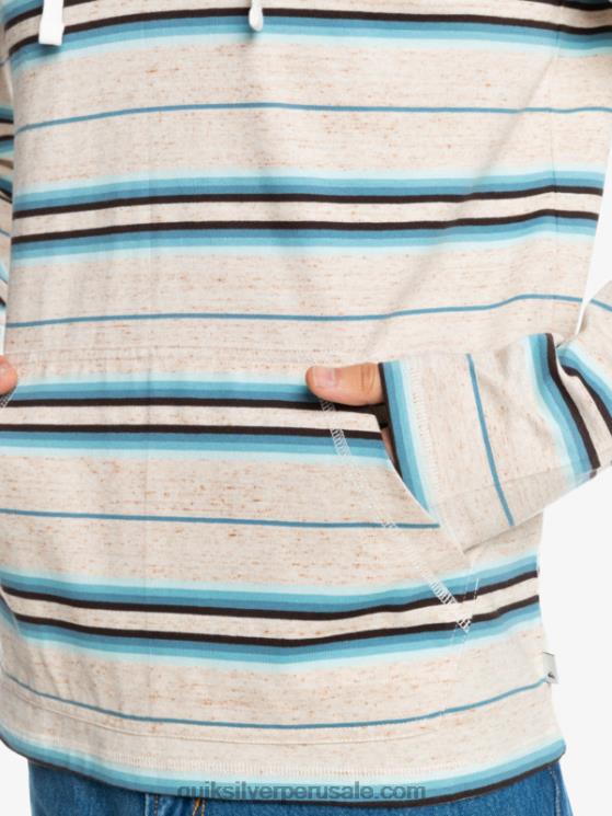 Quiksilver N8LNT1863 hombres última oportunidad de abedul última oportunidad camiseta de manga larga con capucha