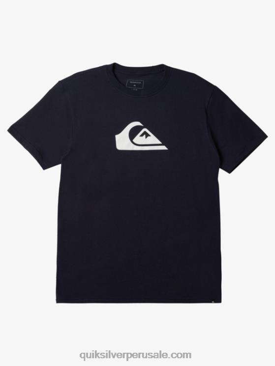 Quiksilver N8LNT188 hombres chaqueta azul marino camiseta con logo de comp
