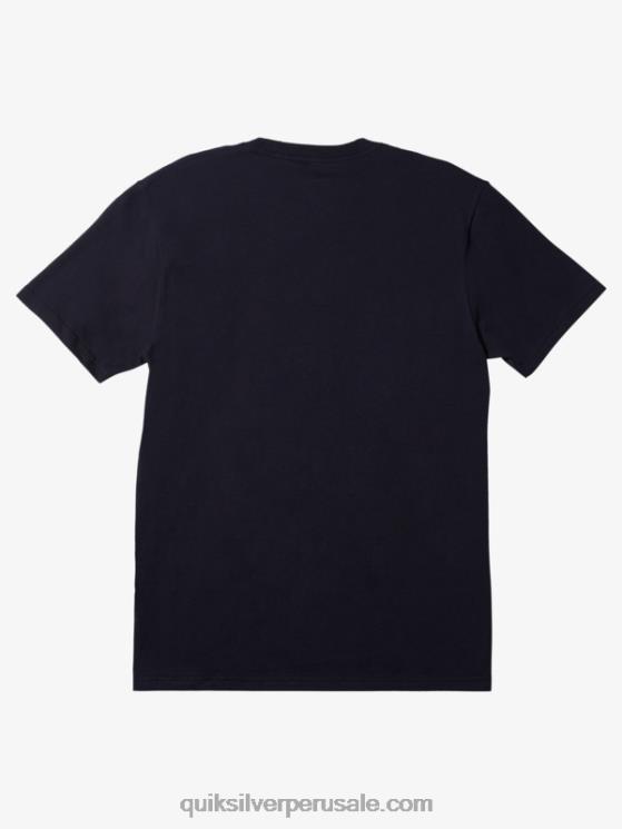 Quiksilver N8LNT188 hombres chaqueta azul marino camiseta con logo de comp