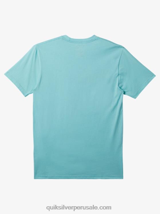 Quiksilver N8LNT193 hombres Angel Azul camiseta con logo de comp