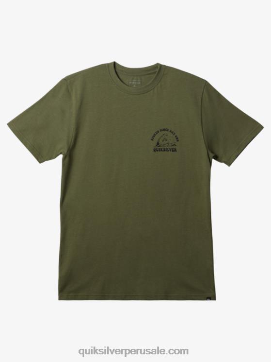 Quiksilver N8LNT231 hombres trébol de cuatro hojas emocionado desde el primer día camiseta