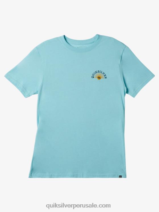 Quiksilver N8LNT271 hombres ángel azul brezo camiseta con mod de flujo