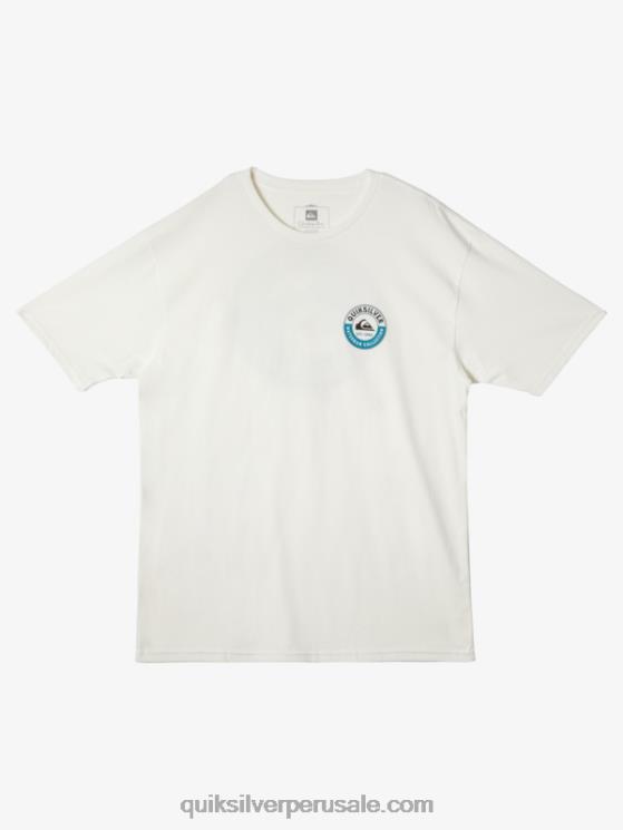 Quiksilver N8LNT41 hombres Blanco como la nieve camiseta waterman tiburón marino