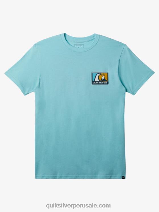 Quiksilver N8LNT427 hombres ángel azul brezo camiseta mod burbuja suave
