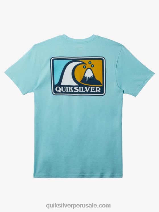 Quiksilver N8LNT427 hombres ángel azul brezo camiseta mod burbuja suave