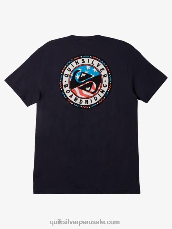 Quiksilver N8LNT468 hombres chaqueta azul marino camiseta divertida de verano