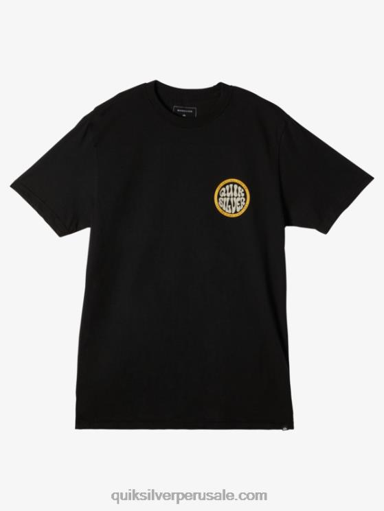 Quiksilver N8LNT46 hombres negro camiseta de tipo más audaz
