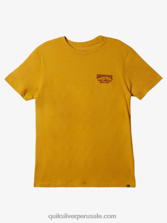 Quiksilver N8LNT527 hombres pepita de oro brezo camiseta mod de bloqueo