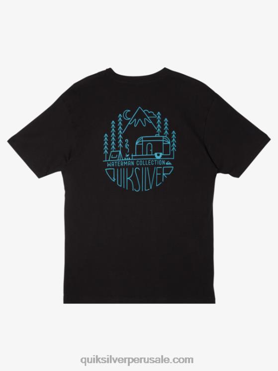 Quiksilver N8LNT56 hombres negro camiseta de vida al aire libre waterman