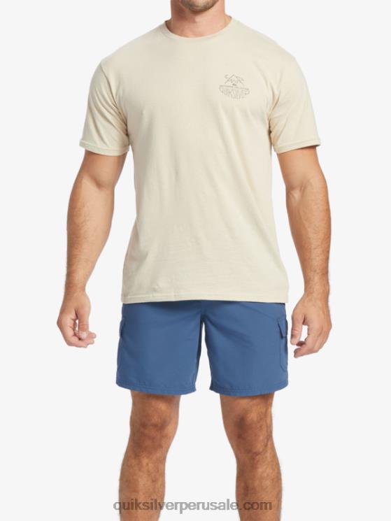 Quiksilver N8LNT57 hombres arroz integral camiseta de vida al aire libre waterman