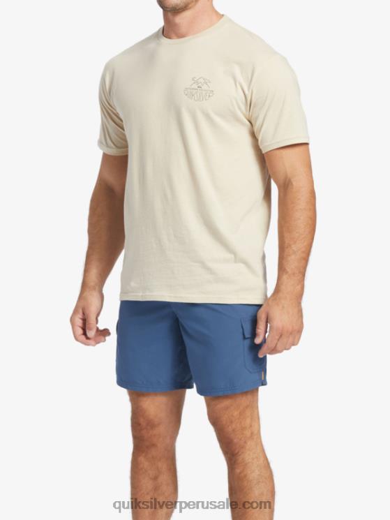 Quiksilver N8LNT57 hombres arroz integral camiseta de vida al aire libre waterman