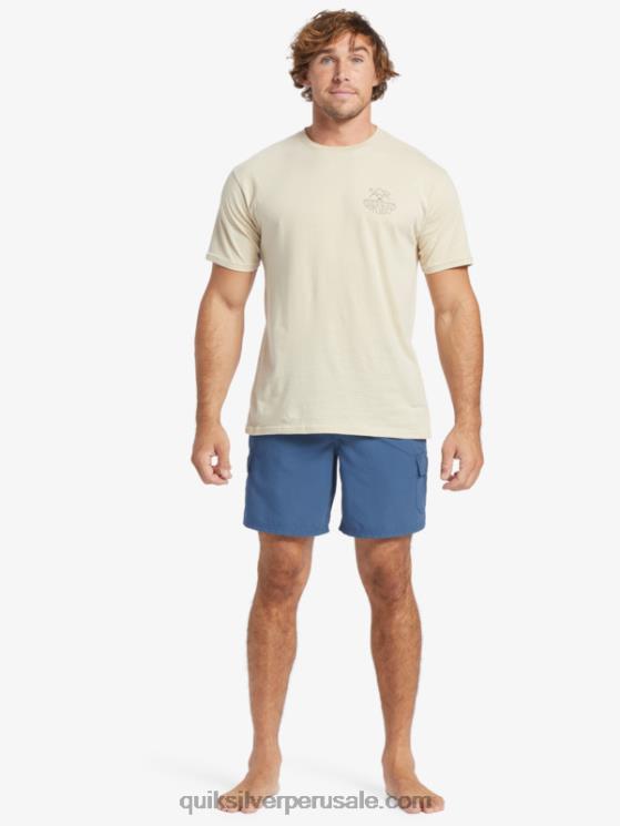 Quiksilver N8LNT57 hombres arroz integral camiseta de vida al aire libre waterman