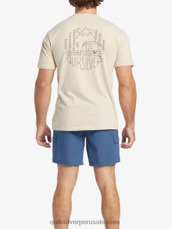 Quiksilver N8LNT57 hombres arroz integral camiseta de vida al aire libre waterman