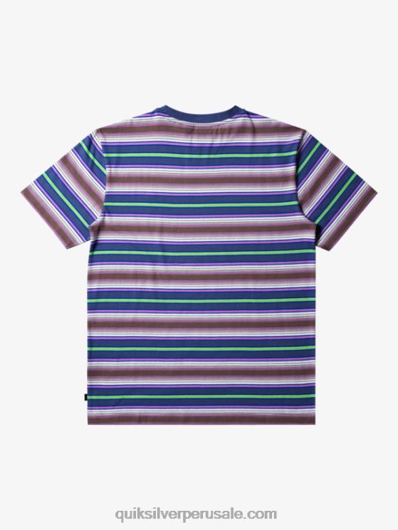 Quiksilver N8LNT632 hombres raya geller bering playera con rayas geller