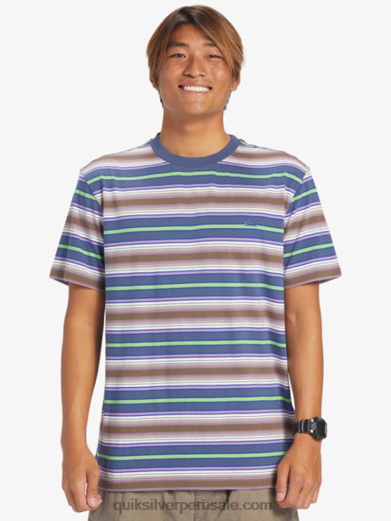 Quiksilver N8LNT632 hombres raya geller bering playera con rayas geller