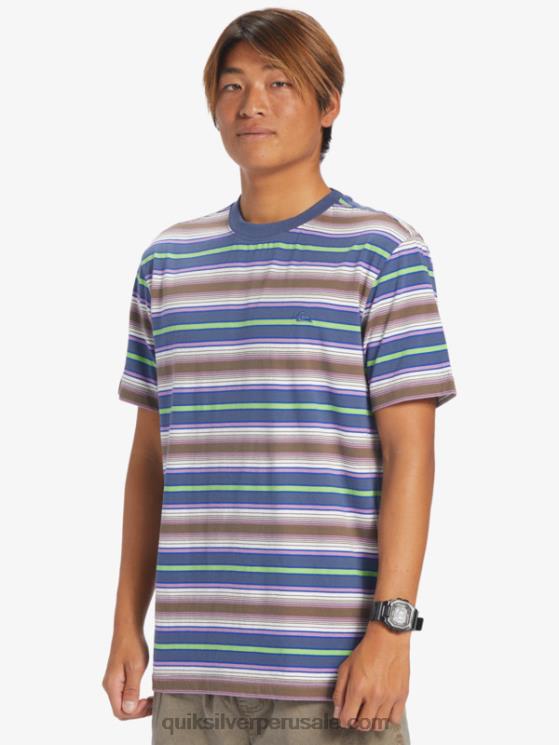 Quiksilver N8LNT632 hombres raya geller bering playera con rayas geller